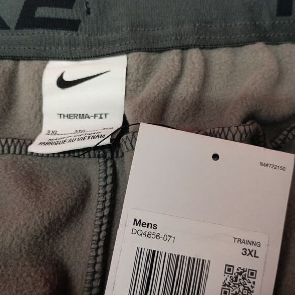 Nike Therma Fit Sweatpants Men's 3XL XXXL Gray Training Joggers DQ4856 071 - Picture 7 of 11